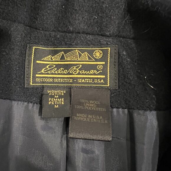 Vintage Eddie Bauer Wool Women’s Blazer Size Medium Petite - Picture 5 of 8